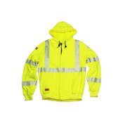 TECGEN FR Hi-Vis Zip Hoodie in Hi-Vis Yellow